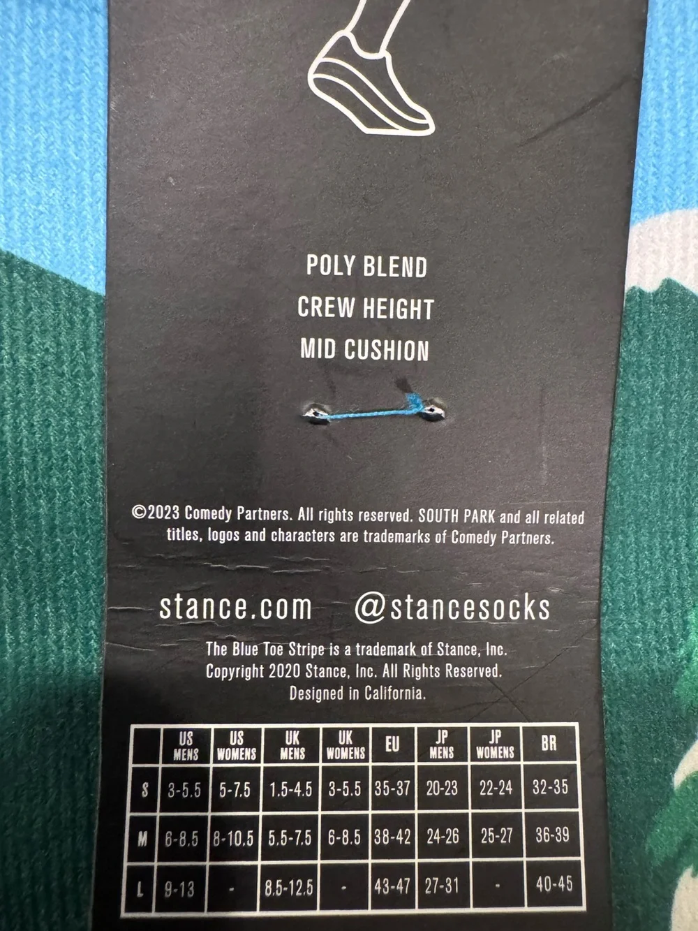 Stance x South Park Bus Stop Crew Socks Men’s L 9-13